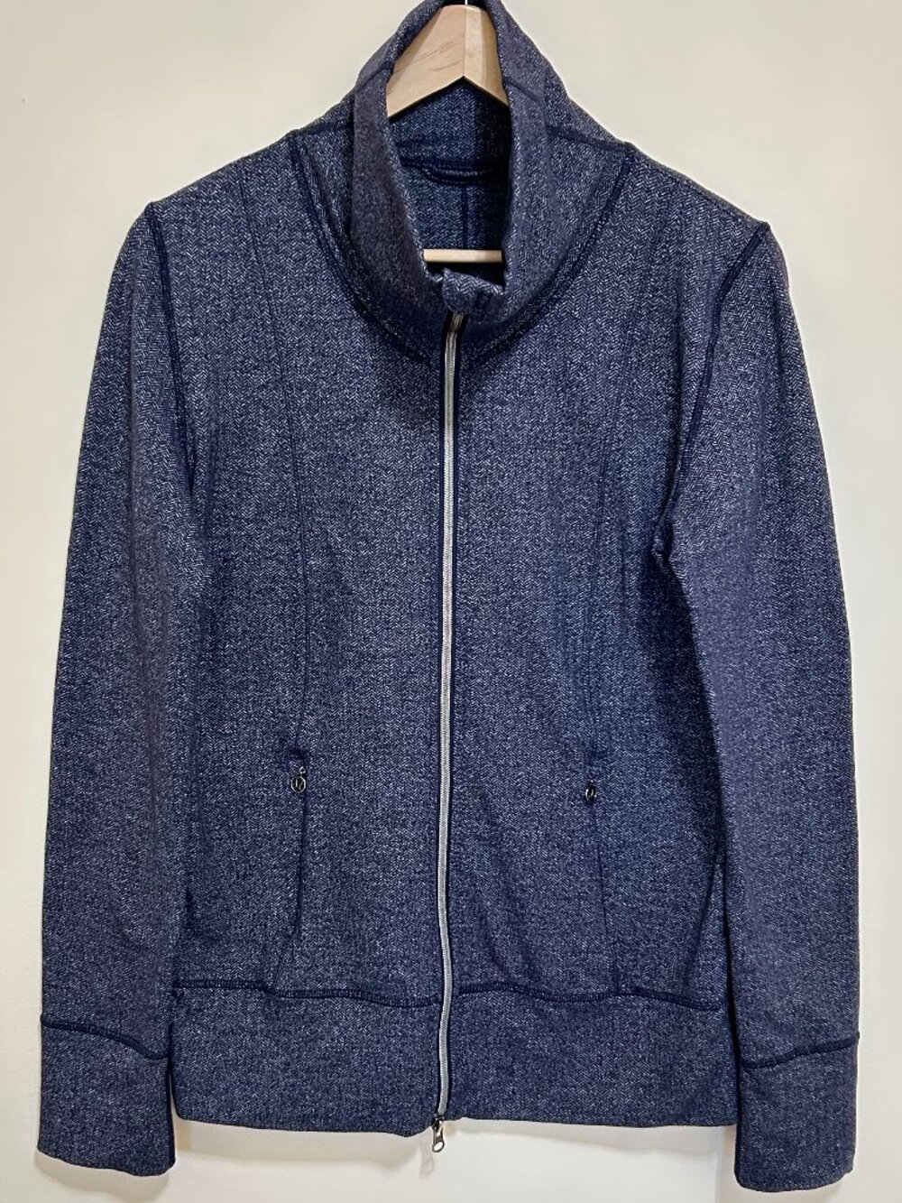 Lululemon Full Zip Regular Fit Herring Bone Jacket Purple Size 10